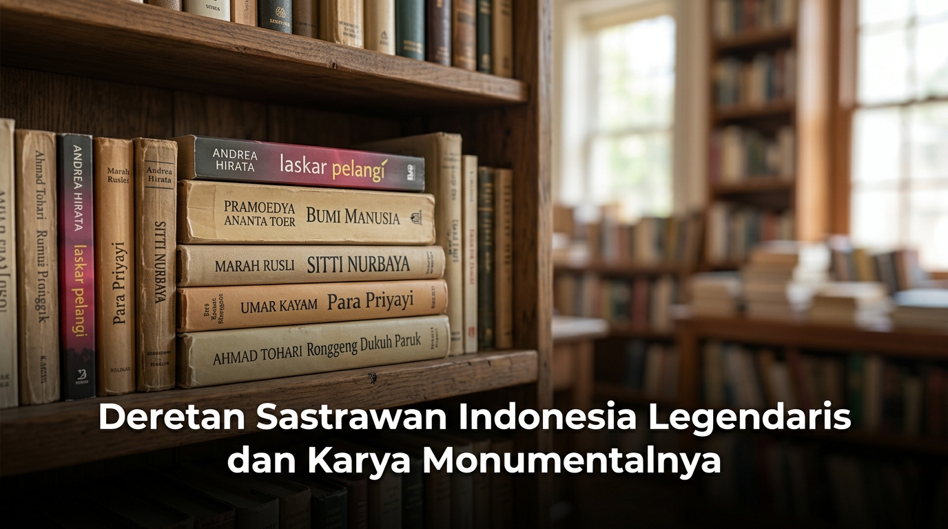 Deretan Sastrawan Indonesia Legendaris dan Karya Monumentalnya